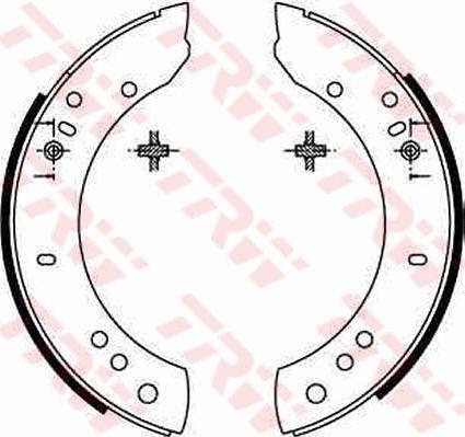 TRW GS6082 - Set saboti frana aaoparts.ro