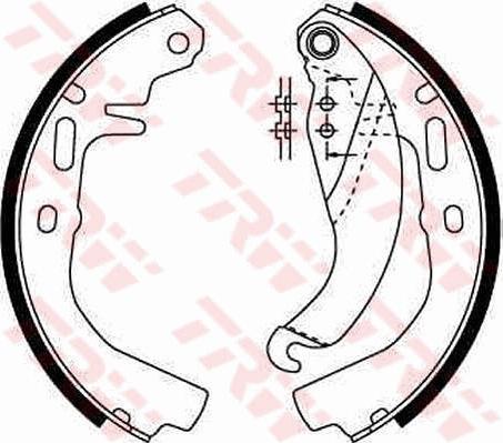TRW GS6186 - Set saboti frana aaoparts.ro