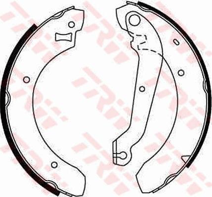 TRW GS6208 - Set saboti frana aaoparts.ro