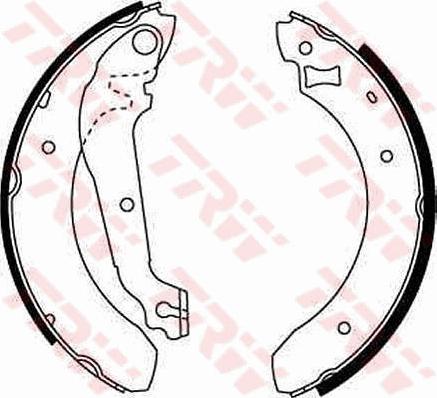 TRW GS6207 - Set saboti frana aaoparts.ro