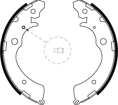 TRW GS8493 - Set saboti frana aaoparts.ro