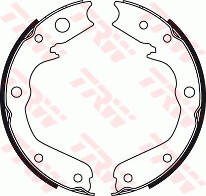 TRW GS8497 - Set saboti frana, frana de mana aaoparts.ro