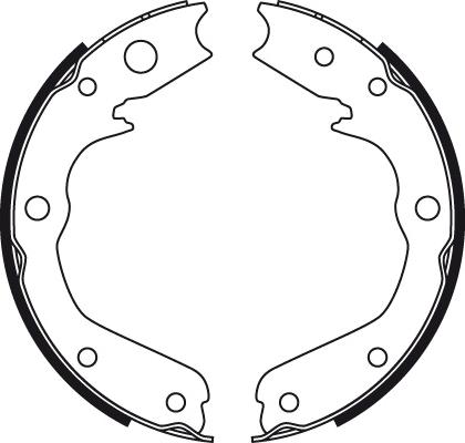 TRW GS8497 - Set saboti frana, frana de mana aaoparts.ro