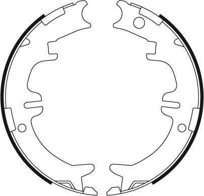 TRW GS8446 - Set saboti frana, frana de mana aaoparts.ro