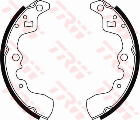 TRW GS8448 - Set saboti frana aaoparts.ro