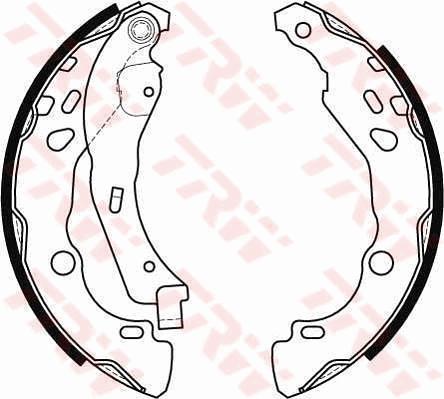 TRW GS8455 - Set saboti frana aaoparts.ro