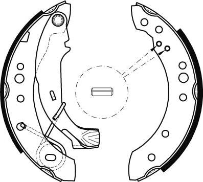 TRW GS8467 - Set saboti frana aaoparts.ro