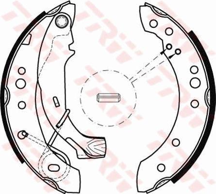 TRW GS8467 - Set saboti frana aaoparts.ro