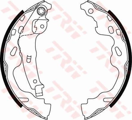 TRW GS8480 - Set saboti frana aaoparts.ro