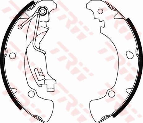 TRW GS8488 - Set saboti frana aaoparts.ro