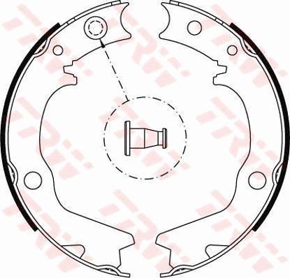 TRW GS8479 - Set saboti frana, frana de mana aaoparts.ro