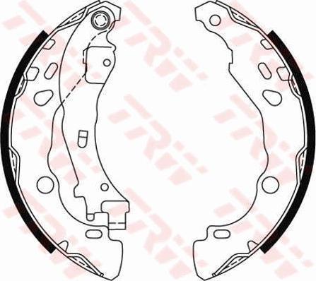 TRW GS8474 - Set saboti frana aaoparts.ro