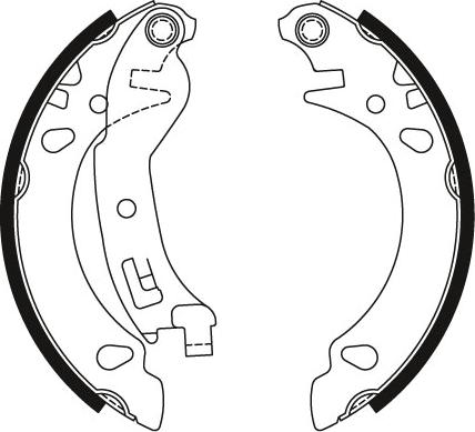 TRW GS8473 - Set saboti frana aaoparts.ro