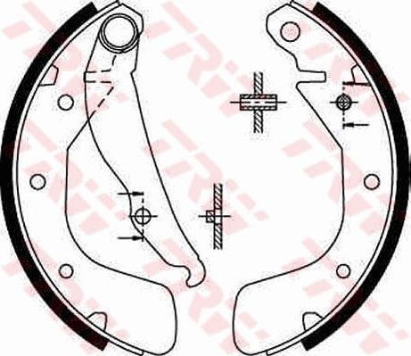 TRW GS8543 - Set saboti frana aaoparts.ro