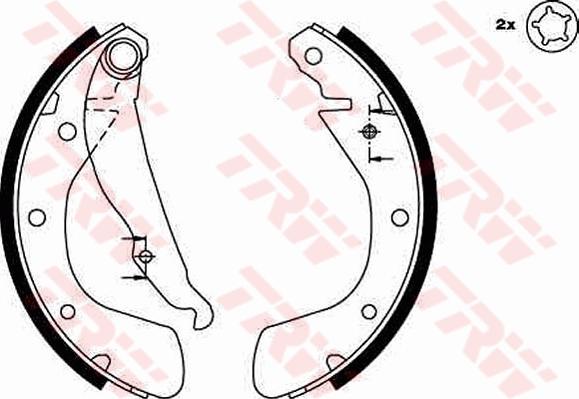 TRW GS8542 - Set saboti frana aaoparts.ro