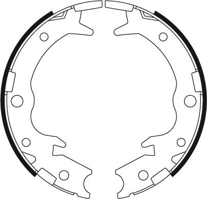 TRW GS8697 - Set saboti frana, frana de mana aaoparts.ro