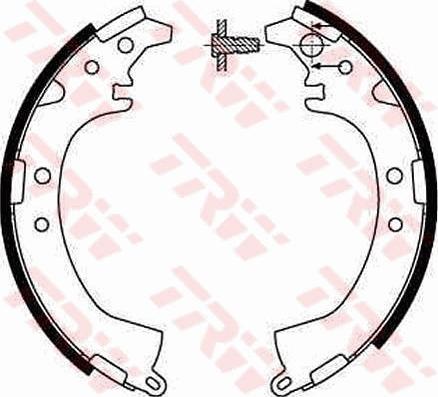 TRW GS8649 - Set saboti frana aaoparts.ro