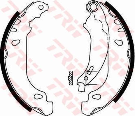 TRW GS8642 - Set saboti frana aaoparts.ro