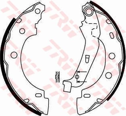 TRW GS8650 - Set saboti frana aaoparts.ro