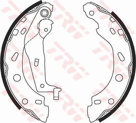 TRW GS8685 - Set saboti frana aaoparts.ro