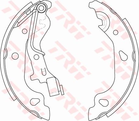 TRW GS8687 - Set saboti frana aaoparts.ro