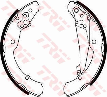 TRW GS8639 - Set saboti frana aaoparts.ro