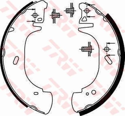 TRW GS8630 - Set saboti frana aaoparts.ro