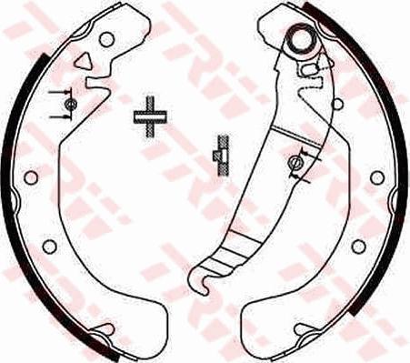 TRW GS8637 - Set saboti frana aaoparts.ro