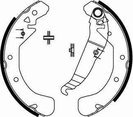 TRW GS8637 - Set saboti frana aaoparts.ro