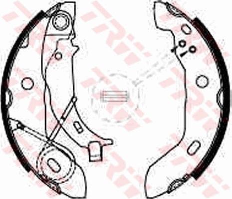 TRW GS8627 - Set saboti frana aaoparts.ro