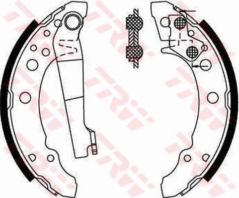 TRW GS8166 - Set saboti frana aaoparts.ro