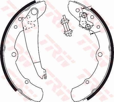 TRW GS8113 - Set saboti frana aaoparts.ro