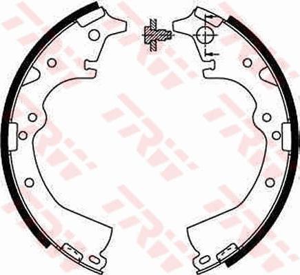 TRW GS8184 - Set saboti frana aaoparts.ro