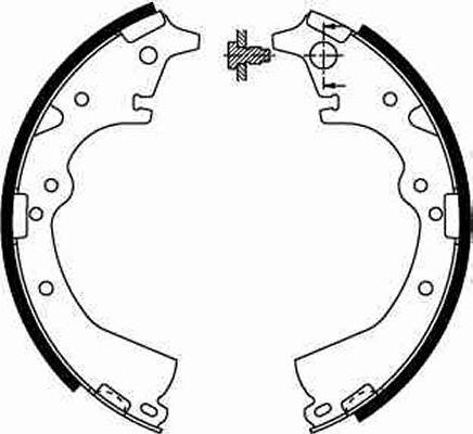 TRW GS8184 - Set saboti frana aaoparts.ro