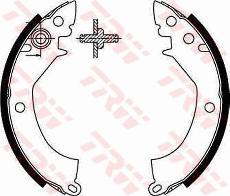 TRW GS8178 - Set saboti frana aaoparts.ro