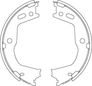 TRW GS8803 - Set saboti frana, frana de mana aaoparts.ro