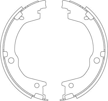 TRW GS8829 - Set saboti frana, frana de mana aaoparts.ro