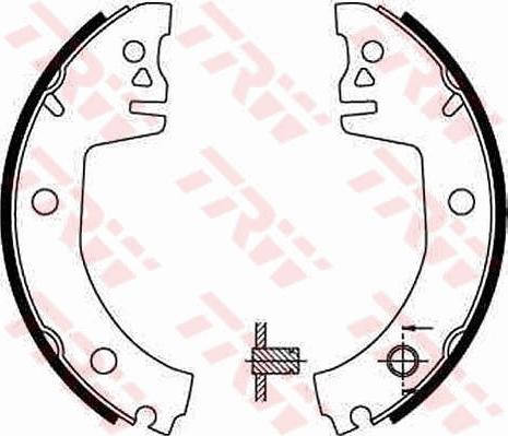 TRW GS8300 - Set saboti frana aaoparts.ro