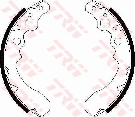TRW GS8282 - Set saboti frana aaoparts.ro