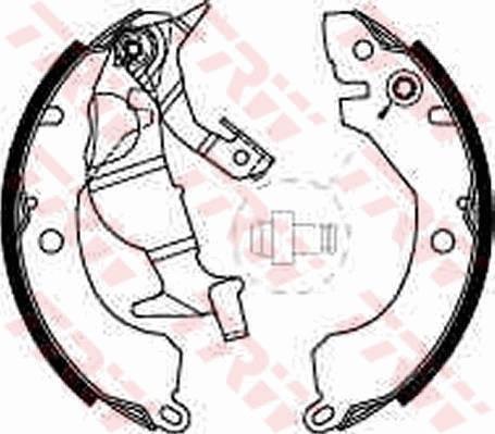 TRW GS8225 - Set saboti frana aaoparts.ro