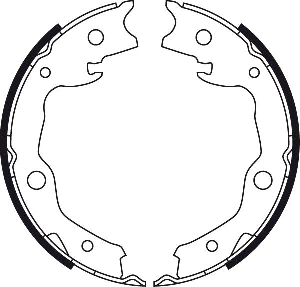 TRW GS8752 - Set saboti frana, frana de mana aaoparts.ro