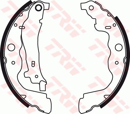 TRW GS8780 - Set saboti frana aaoparts.ro