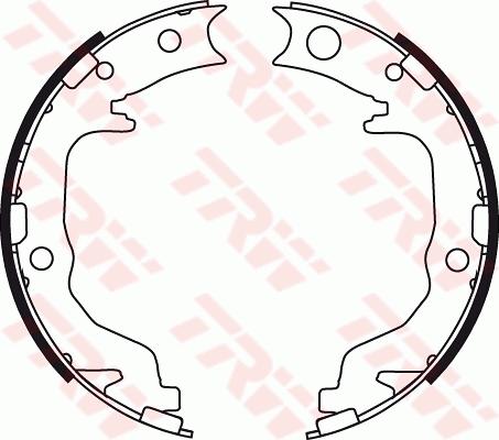 TRW GS8783 - Set saboti frana, frana de mana aaoparts.ro