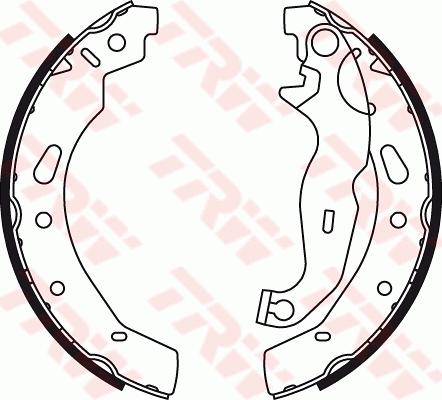 TRW GS8787 - Set saboti frana aaoparts.ro