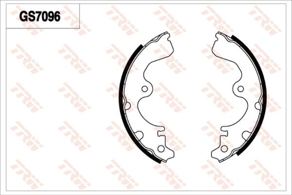 TRW GS7096 - Set saboti frana aaoparts.ro