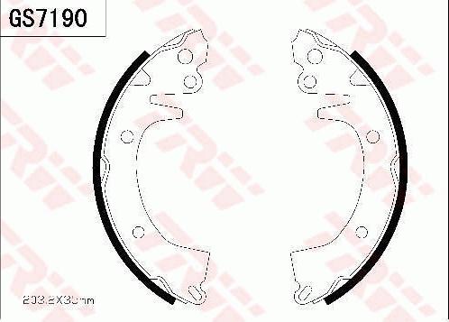 TRW GS7190 - Set saboti frana aaoparts.ro