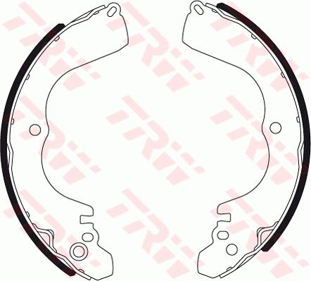 TRW GS7356 - Set saboti frana aaoparts.ro