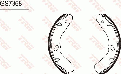 TRW GS7368 - Set saboti frana aaoparts.ro