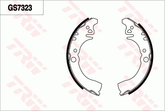 TRW GS7323 - Set saboti frana aaoparts.ro