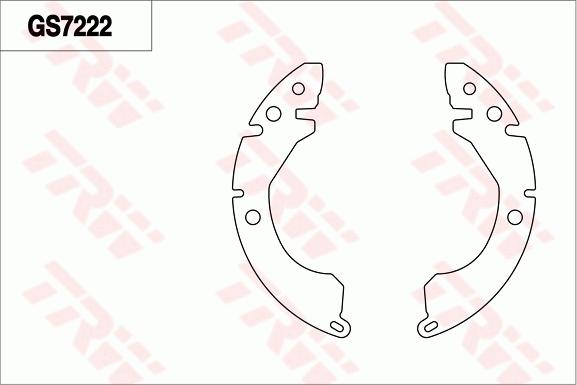 TRW GS7222 - Set saboti frana aaoparts.ro